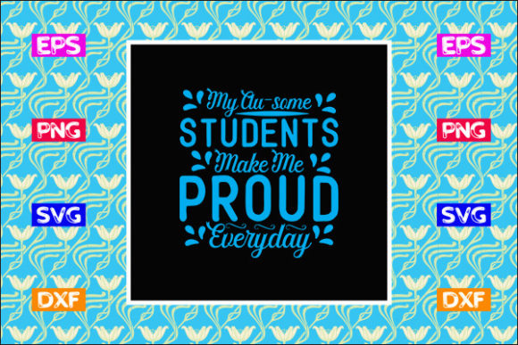 Teacher SVG Design, My Au-some Students