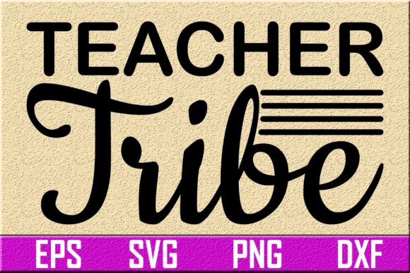 Teacher Tribe SVG Design: A Polished Graphic Asset for Content Creators